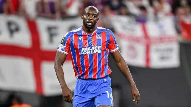 Jean-Philippe Mateta of Crystal Palace in action