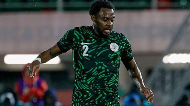 Bright Osayi-Samuel in action for Nigeria