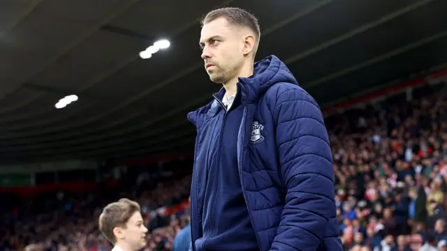 Tonda Eckert looks on from the sidelines at St Mary's Stadium