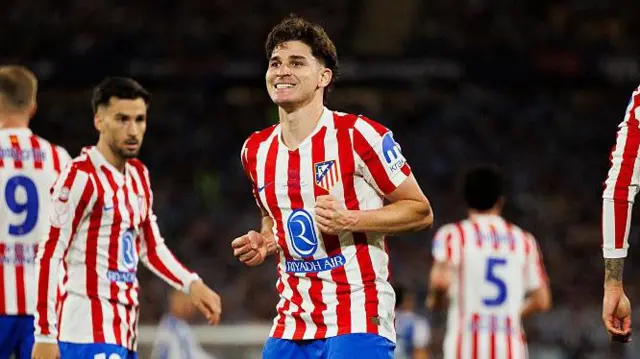 Julian Alvarez celebrating