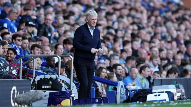 David Moyes managing Everton