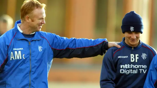Alex McLeish and Barry Ferguson