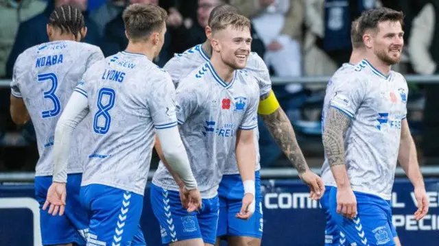 Kilmarnock celebrate against Dundee