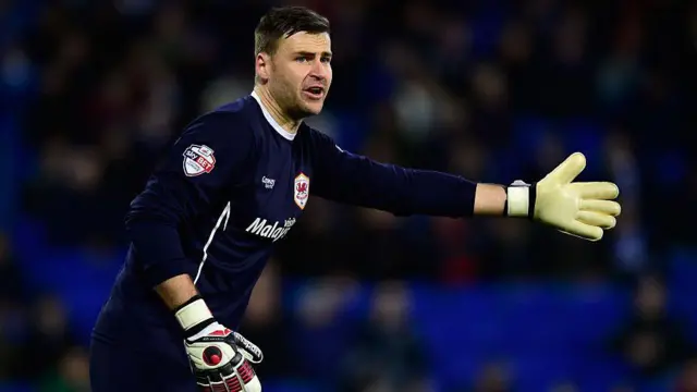 David Marshall in action for Cardiff