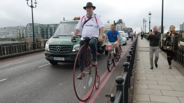 Man on Penny Farthing