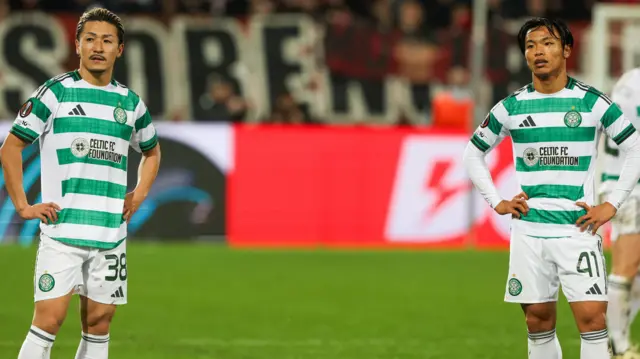 Celtic players Daizen Maeda and Reo Hatate