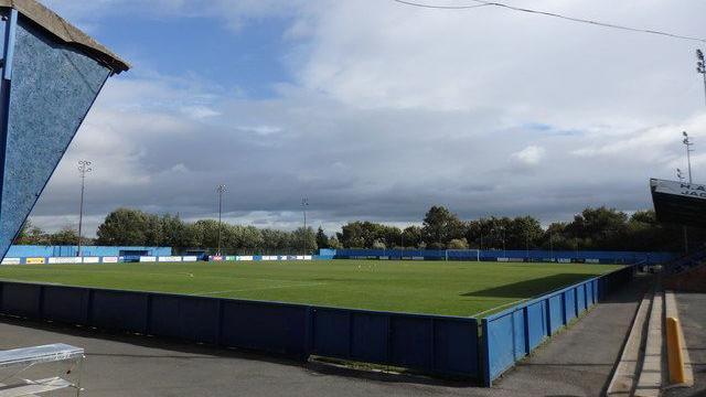 A view of Farsley Celtic's pitch at the Citadel