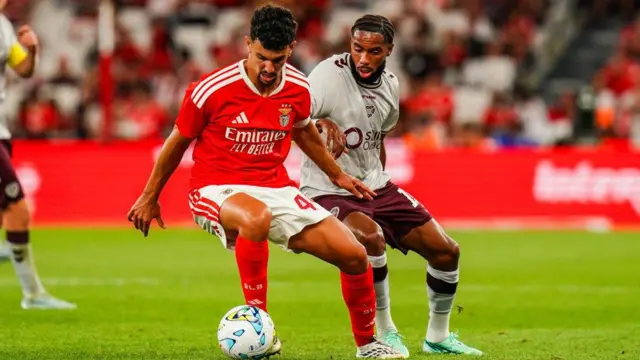 Benfica beat Hearts 6-1 in last week's Europa League third qualifying round first leg