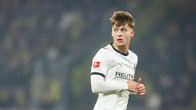 Luca Netz in action for Borussia Monchengladbach