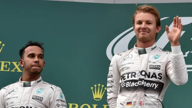 Lewis Hamilton and Nico Rosberg