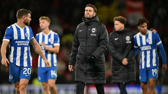 Fabian Hurzeler and Brighton players