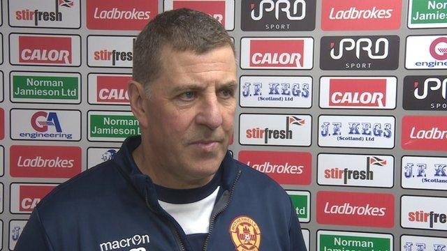 Motherwell manager Mark McGhee