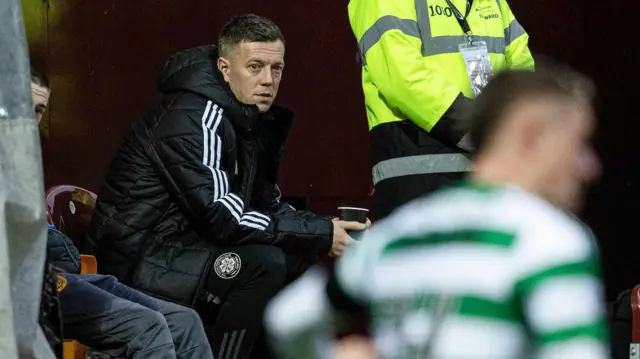 Celtic captain Callum McGregor at Fir Park