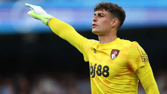 Kepa Arrizabalaga was on loan at Bournemouth from Chelsea last season