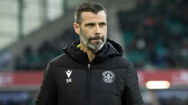 Motherwell manager Stuart Kettlewell during a William Hill Premiership match between Hibernian and Motherwell at the Easter Road Stadium