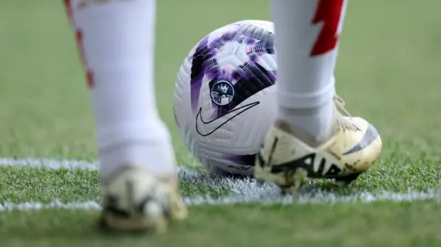 General view of Premier League ball