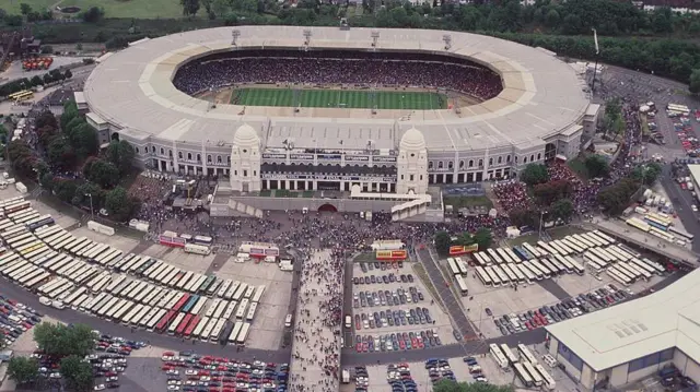 The old Wembley Stadium