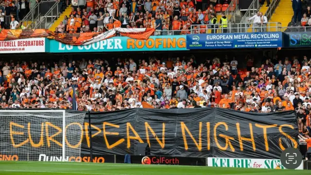Dundee United fans at Tannadice