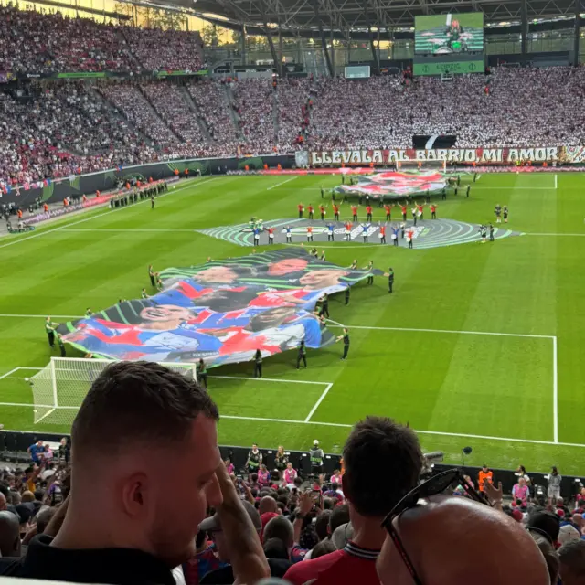 A picture from inside the stadium take before the Conference League final