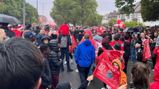 Scenes from Liverpool's trophy parade