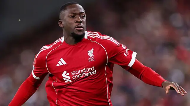 Ibrahima Konate in action for Liverpool