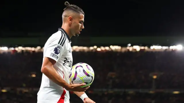 Fulham's Andreas Pereira during the Premier League match between Manchester United and Fulham at Old Trafford