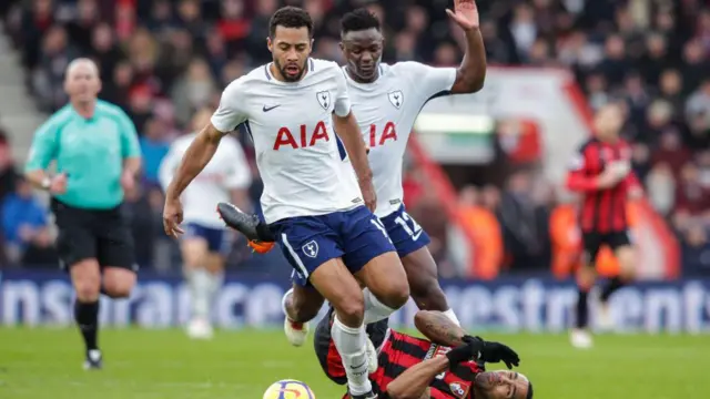 Moussa Dembele and Victor Wanyama