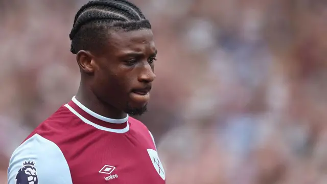 Mohammed Kudus in action for West Ham