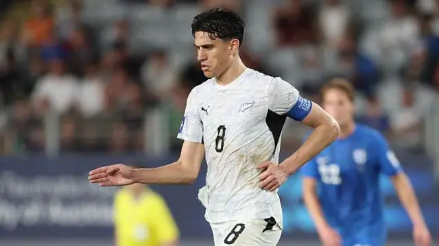 Marko Stamenic in action for New Zealand 