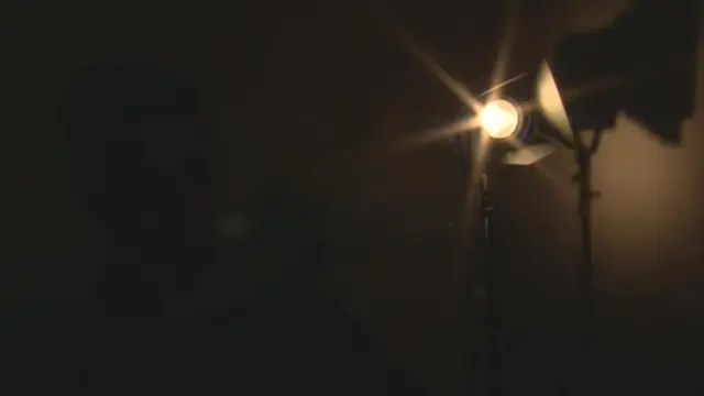 Silhouette of victim