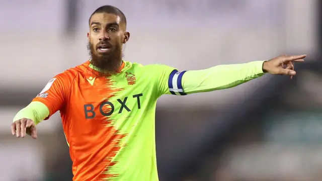 Lewis Grabban in action for Nottingham Forest