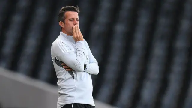 Marco Silva looks on during the pre-season friendly match between Fulham and Eintract Frankfurt 