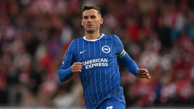 Pascal Gross of Brighton and Hove Albion in action 