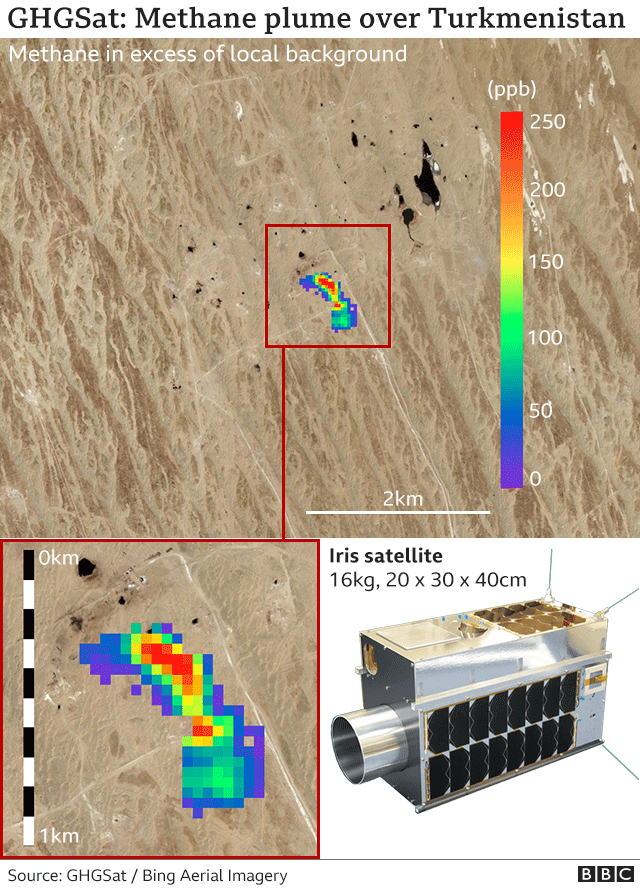 Methane map