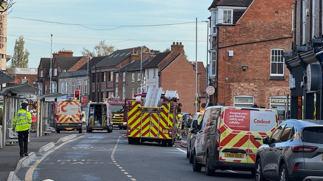 Emergency services at Baxter Gate in Loughborough