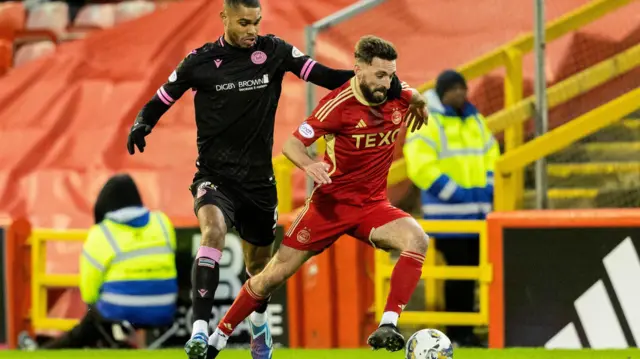 Mikael Mandron and Graeme Shinnie