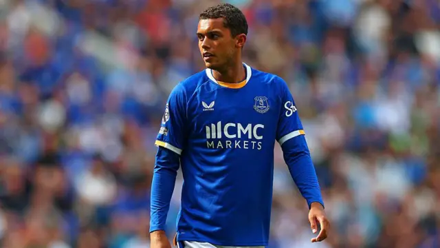  Brennan Johnson of Everton looks on during the pre-season friendly match between Everton and OSC Lille at Hill Dickinson Stadium.