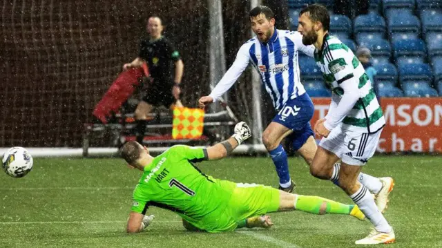 Kilmarnock's Matty Kennedy scores against Celtic