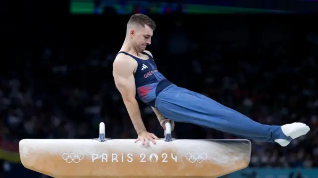 Max Whitlock on pommel horse