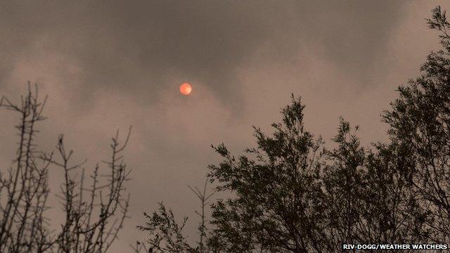 red sun