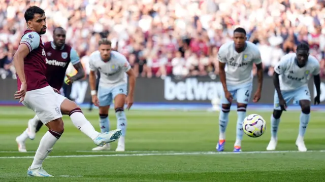 Lucas Paqueta scores for West Ham