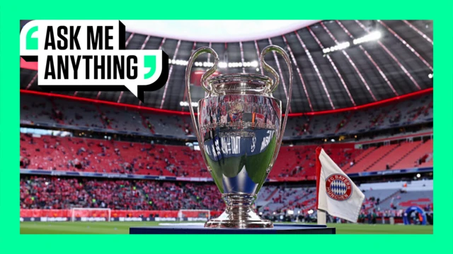 Ask Me Anything banner - Champions League trophy