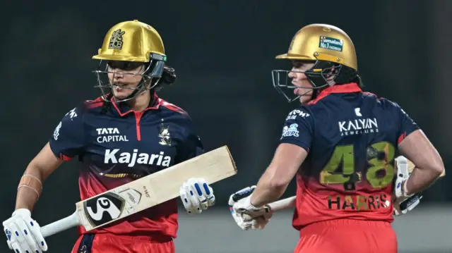 Smriti Mandhana and Grace Harris