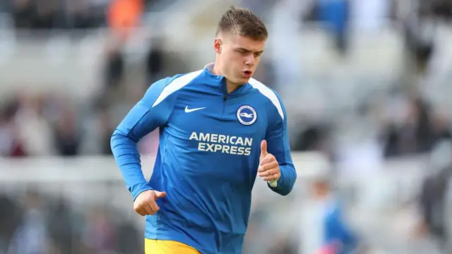 Evan Ferguson training for Brighton