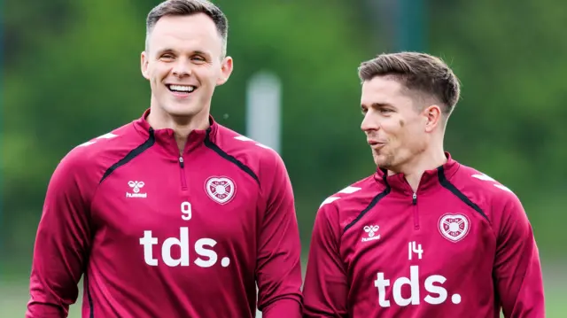 Lawrence Shankland and Cammy Devlin