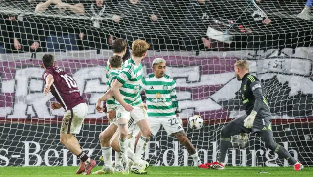 Claudio Braga's late leveller denied Celtic a vital victory at Tynecastle on Sunday