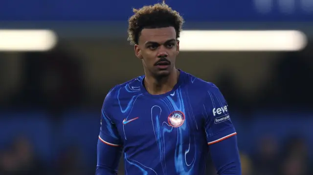 Renato Veiga in action for Chelsea