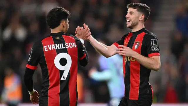 Ryan Christie of AFC Bournemouth celebrates