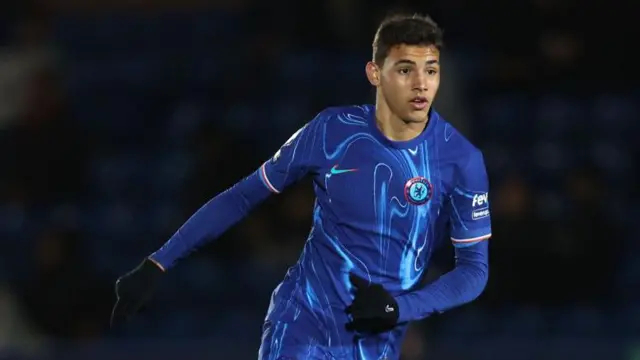 Deivid Washington lining up for Chelsea's Under-21s against Boreham Wood in pre-season