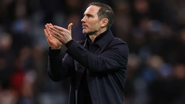 Frank Lampard looks on from the CBS Arena